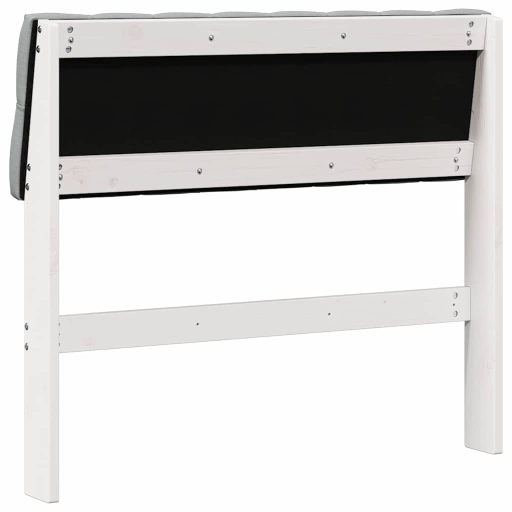 Tête de lit capitonnée Gris clair 90 cm Pin massif - XIOS