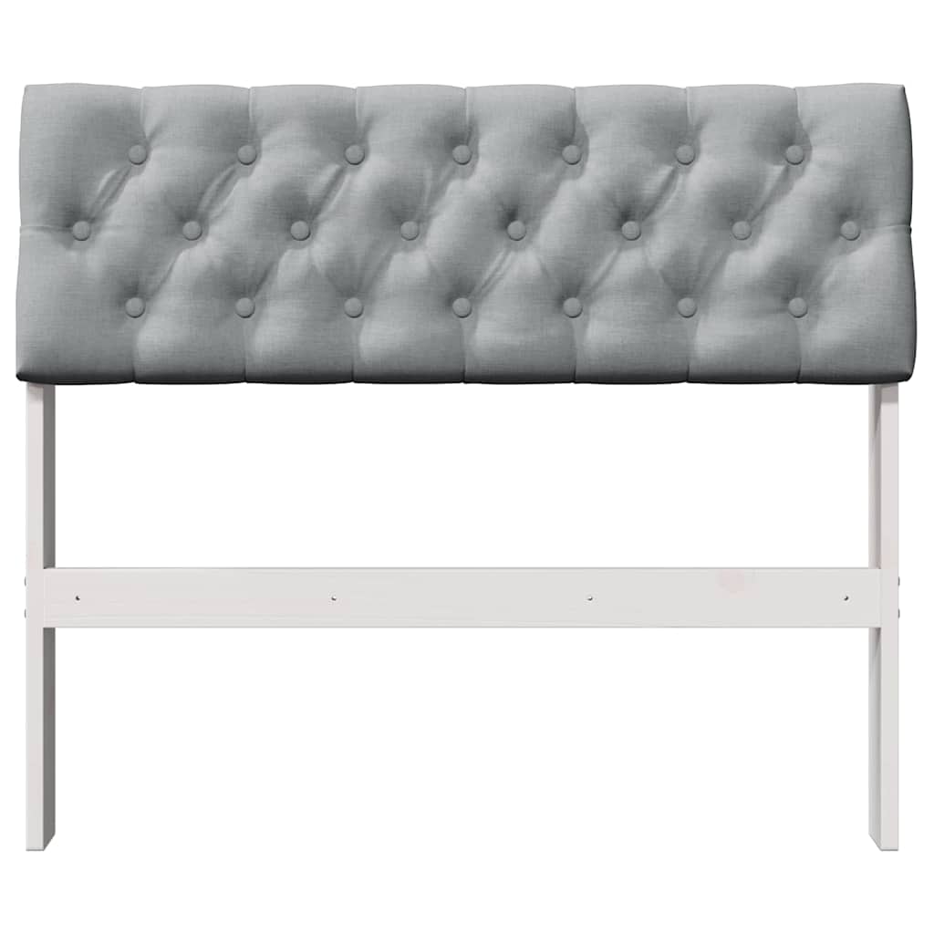 Tête de lit capitonnée Gris clair 90 cm Pin massif - XIOS