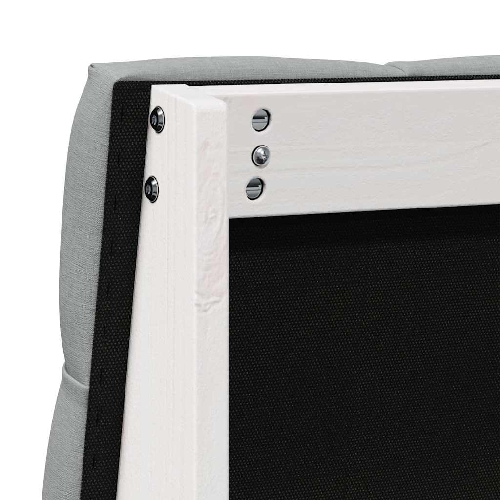 Tête de lit capitonnée Gris clair 80 cm Pin massif - XIOS