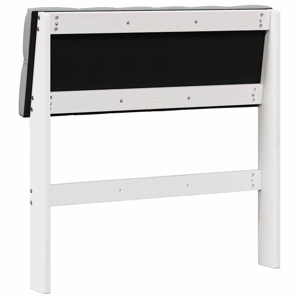 Tête de lit capitonnée Gris clair 80 cm Pin massif - XIOS