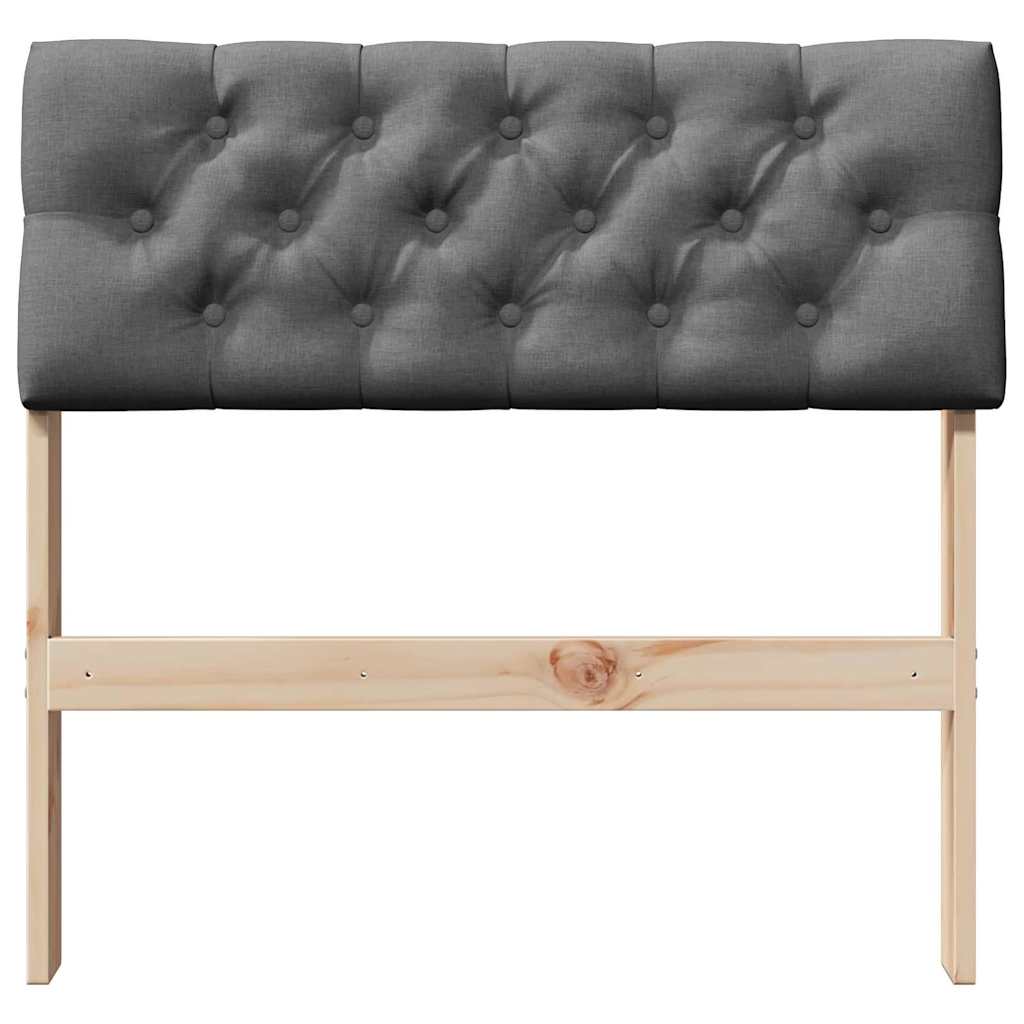 Tête de lit capitonnée Gris foncé 75 cm Pin massif - XIOS