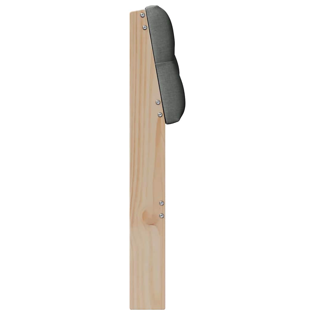 Tête de lit capitonnée Gris foncé 75 cm Pin massif - XIOS