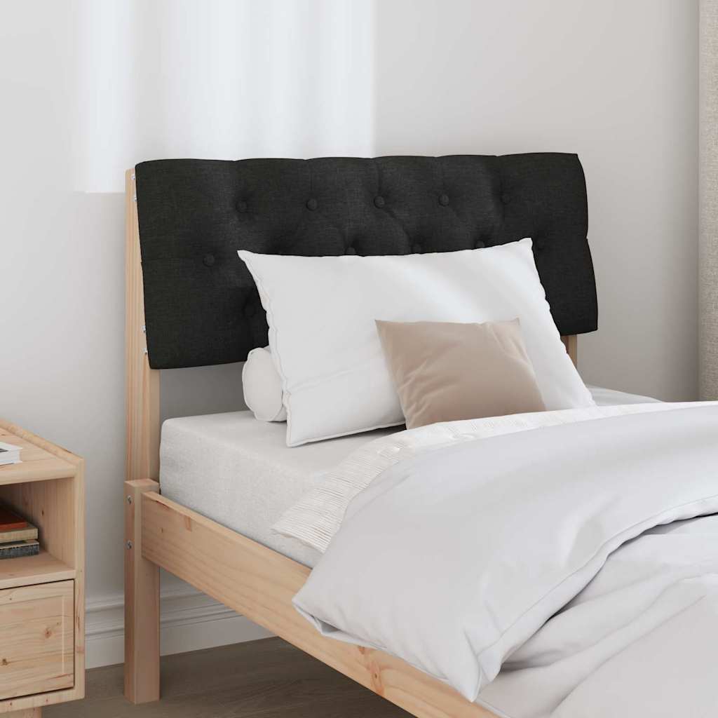 Tête de lit capitonnée Noir 75 cm Pin massif - XIOS