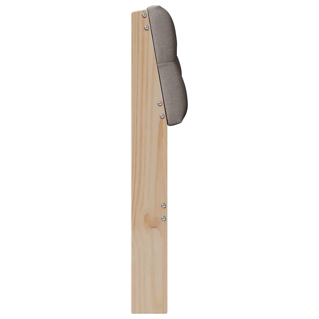 Tête de lit capitonnée Taupe 75 cm Pin massif - XIOS