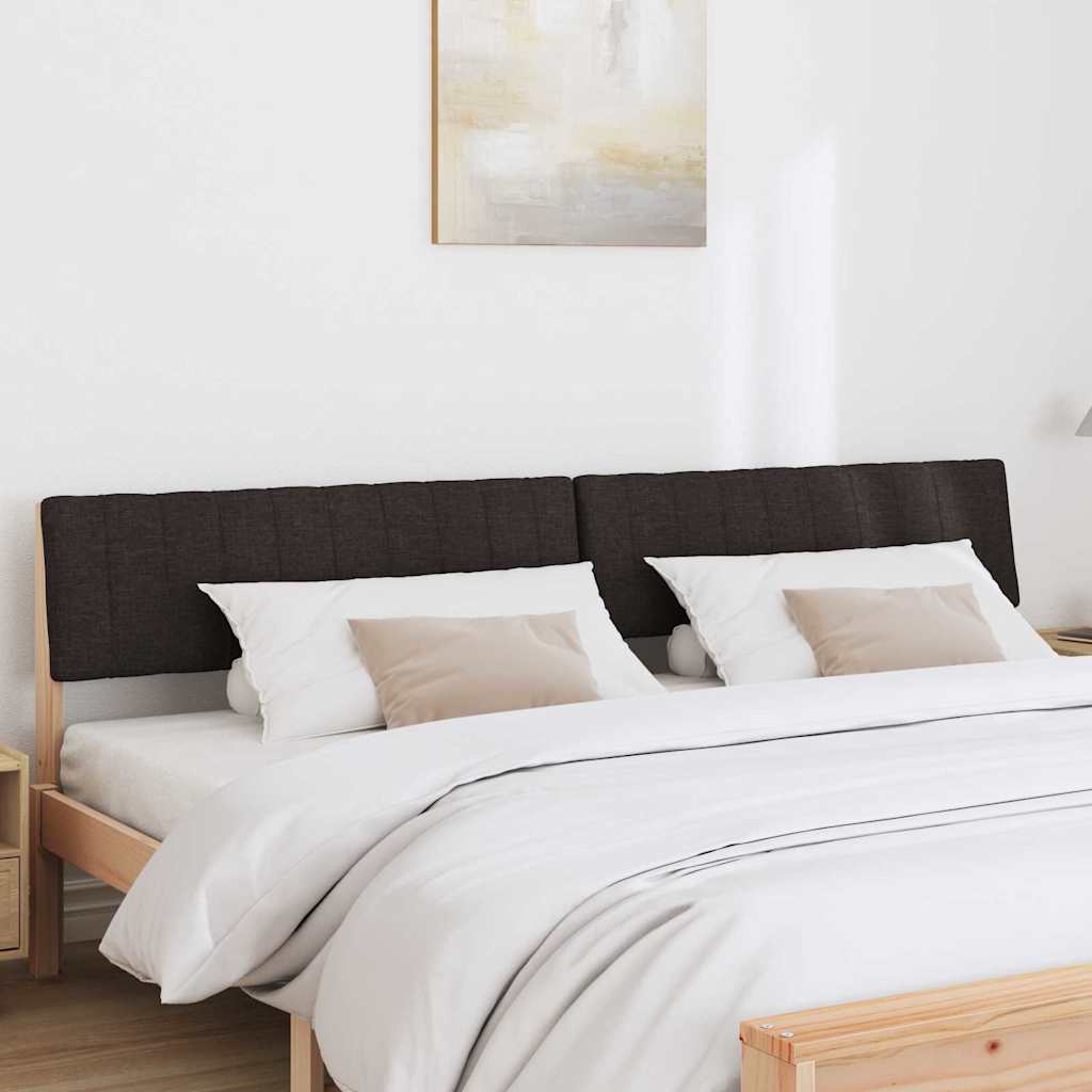 Tête de lit capitonnée Noir 200 cm Pin massif - XIOS