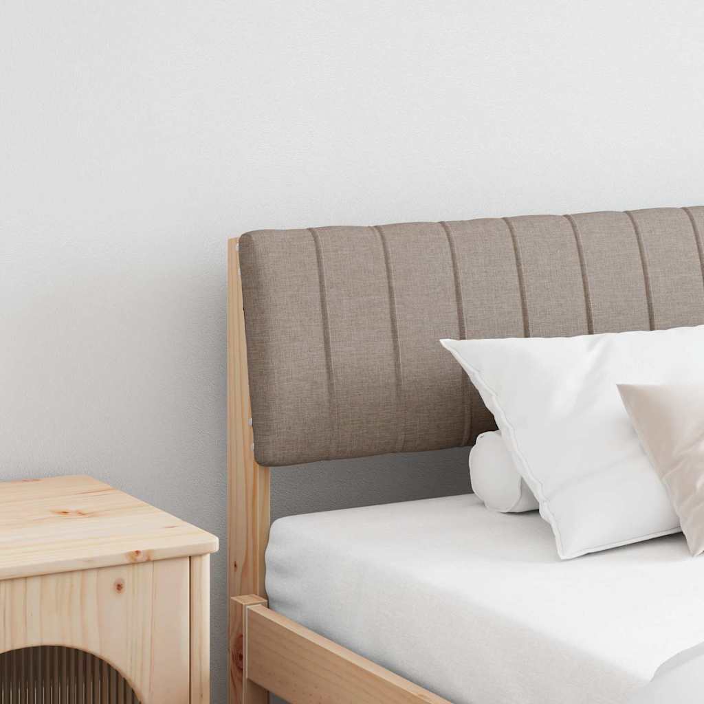 Tête de lit capitonnée Taupe 200 cm Pin massif - XIOS