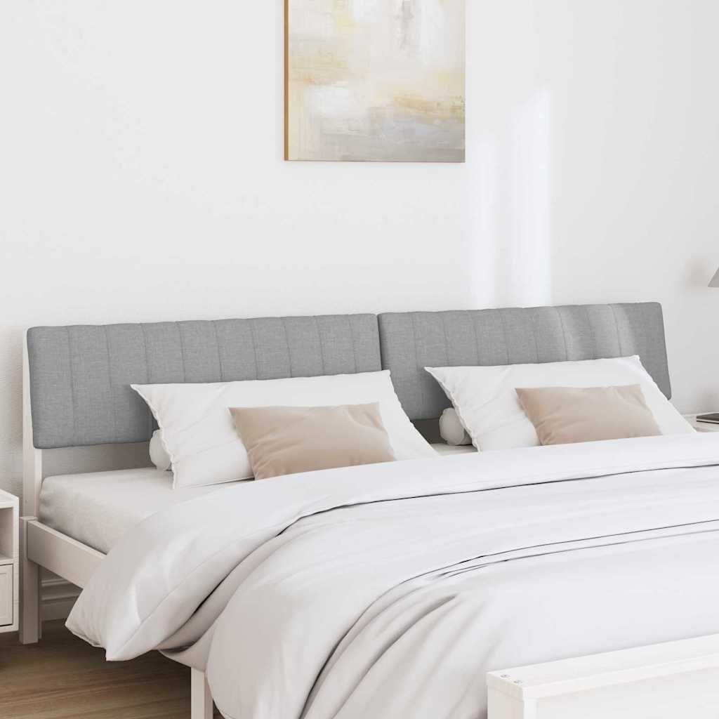 Tête de lit capitonnée Gris clair 200 cm Pin massif - XIOS