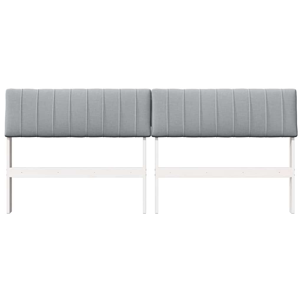 Tête de lit capitonnée Gris clair 180 cm Pin massif - XIOS