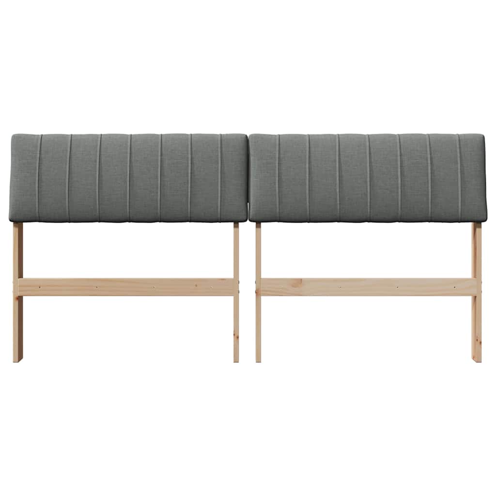Tête de lit capitonnée Gris foncé 160 cm Pin massif - XIOS