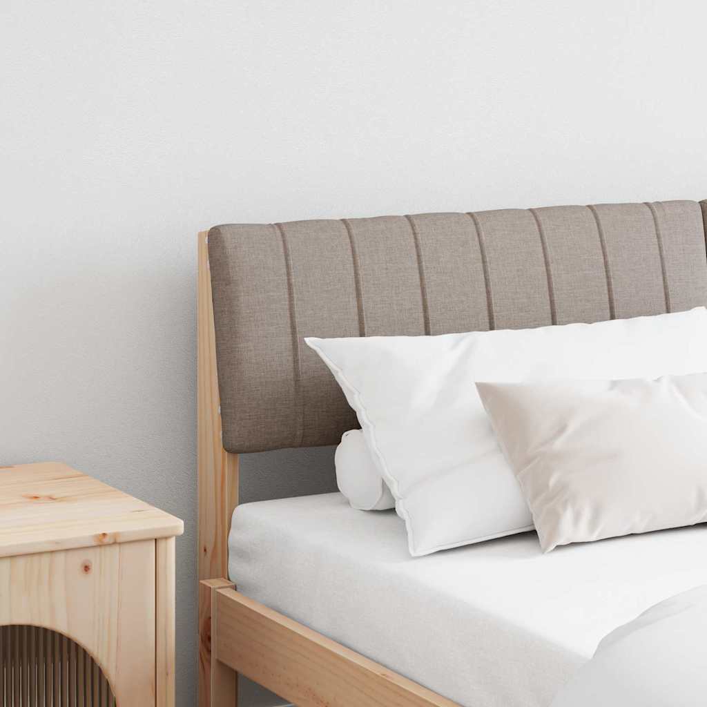 Tête de lit capitonnée Taupe 160 cm Pin massif - XIOS