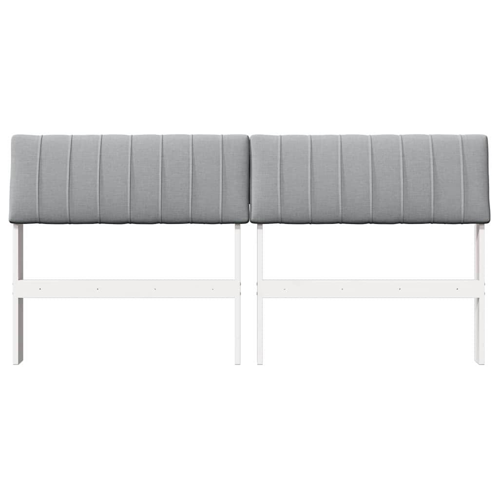 Tête de lit capitonnée Gris clair 150 cm Pin massif - XIOS