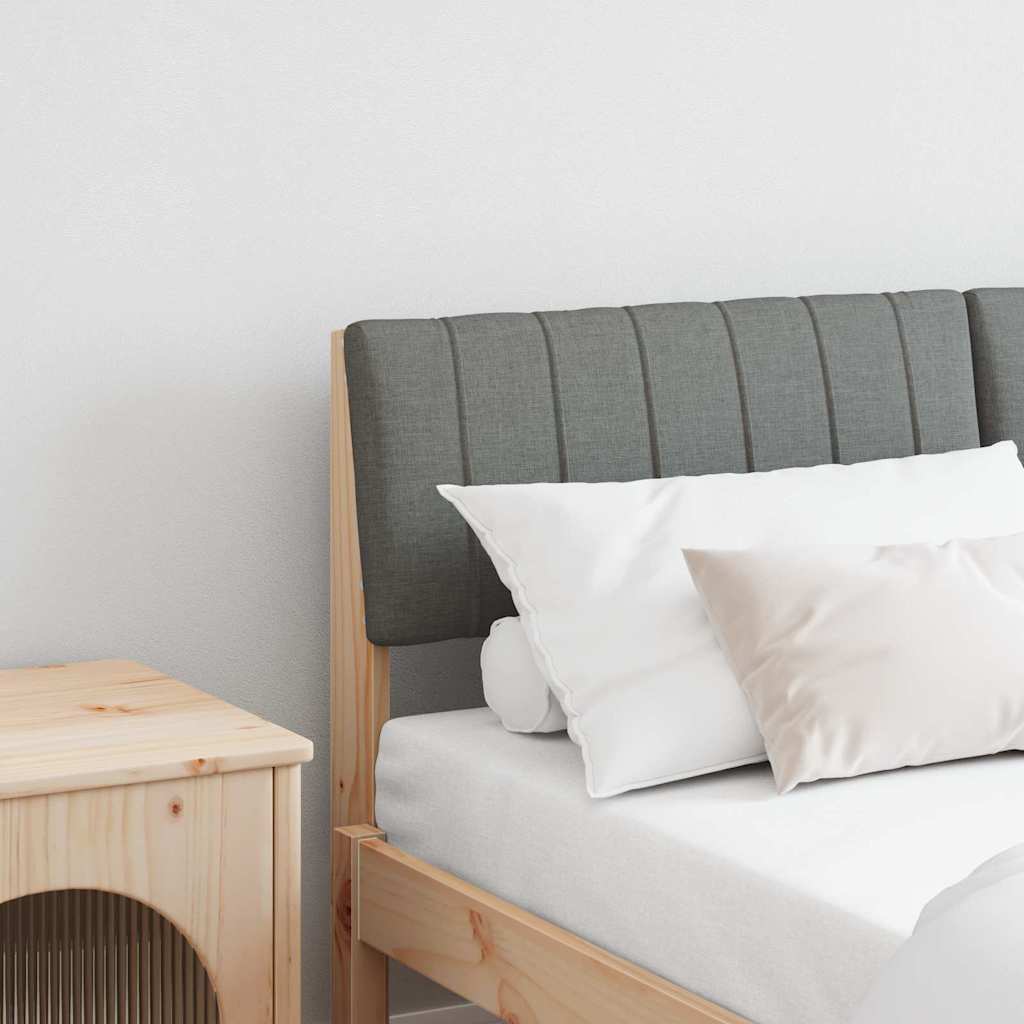 Tête de lit capitonnée Gris foncé 135 cm Pin massif - XIOS