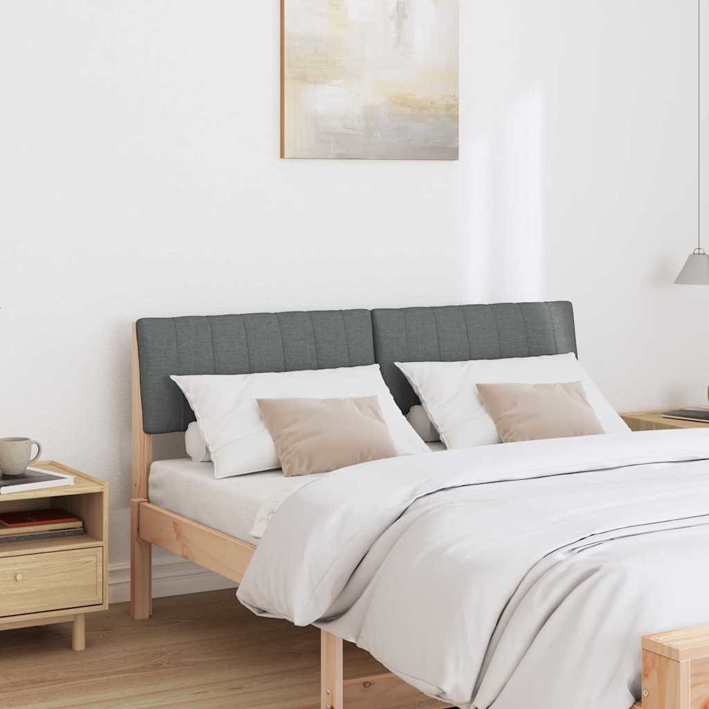 Tête de lit capitonnée Gris foncé 135 cm Pin massif - XIOS