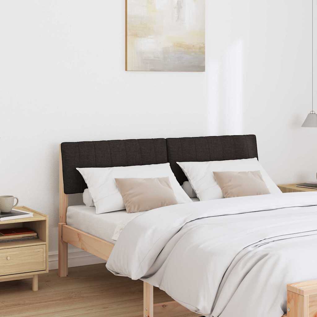 Tête de lit capitonnée Noir 135 cm Pin massif - XIOS