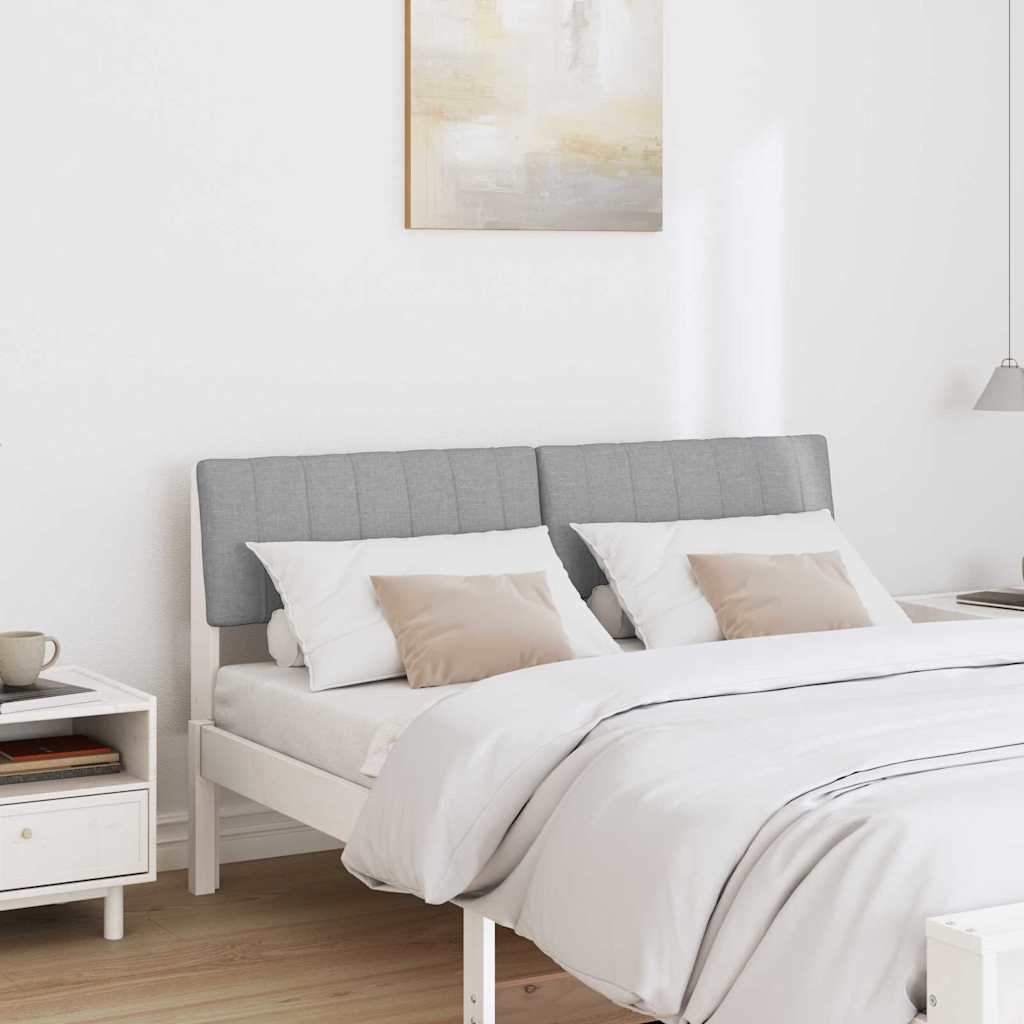 Tête de lit capitonnée Gris clair 135 cm Pin massif - XIOS