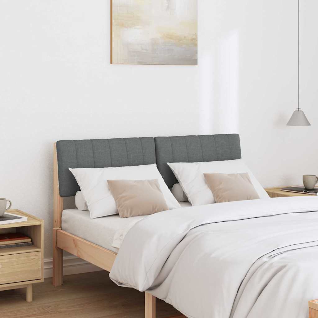 Tête de lit capitonnée Gris foncé 120 cm Pin massif - XIOS