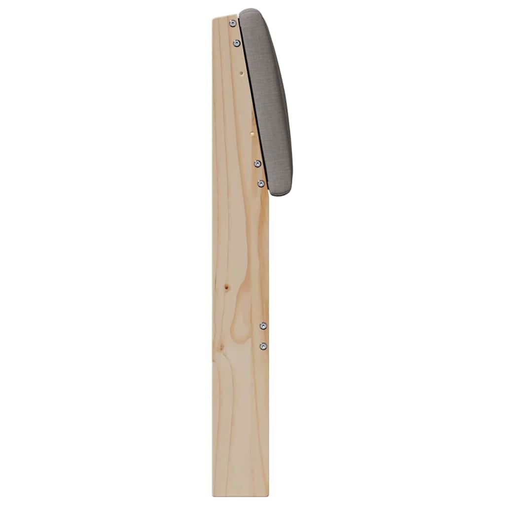 Tête de lit capitonnée Taupe 120 cm Pin massif - XIOS
