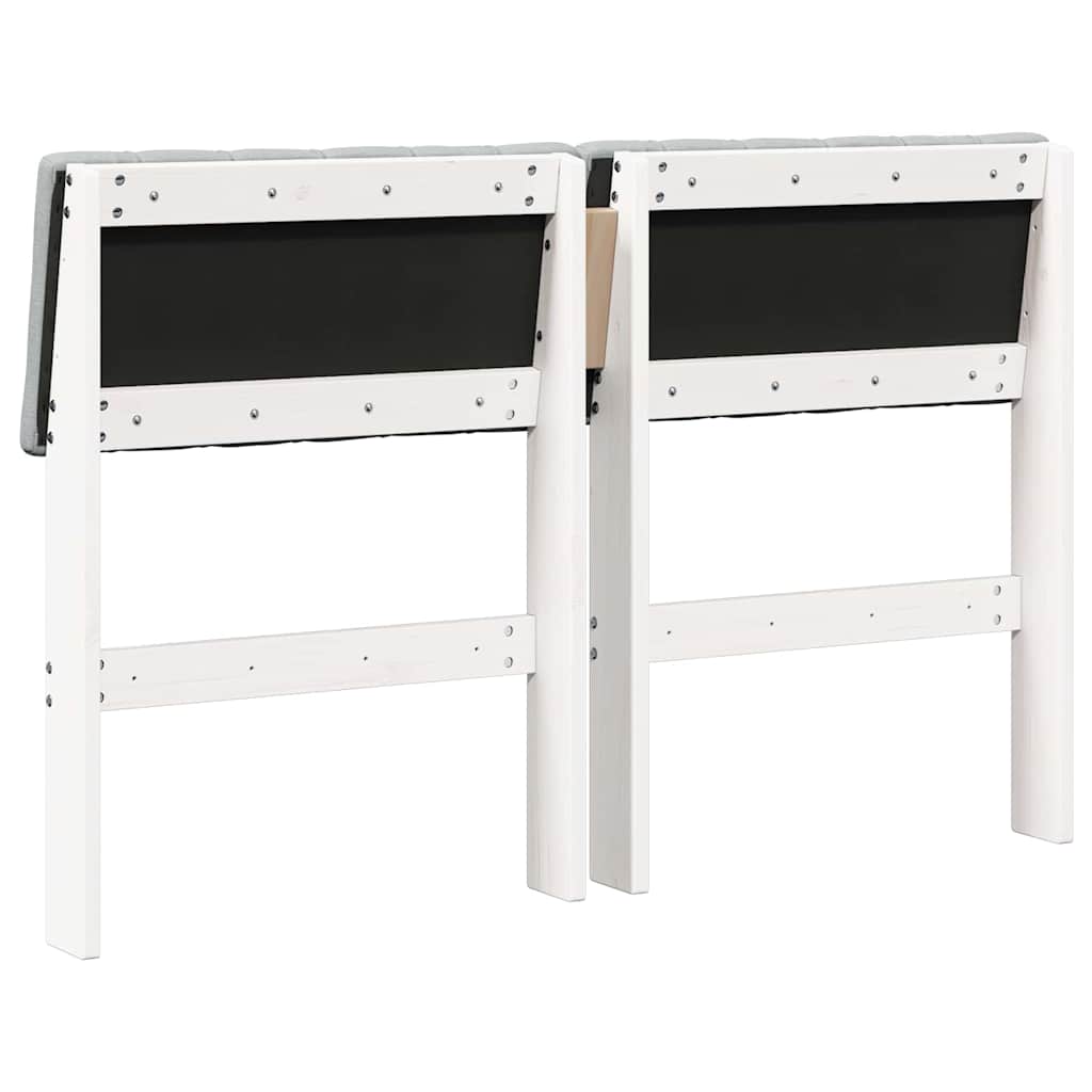 Tête de lit capitonnée Gris clair 120 cm Pin massif - XIOS