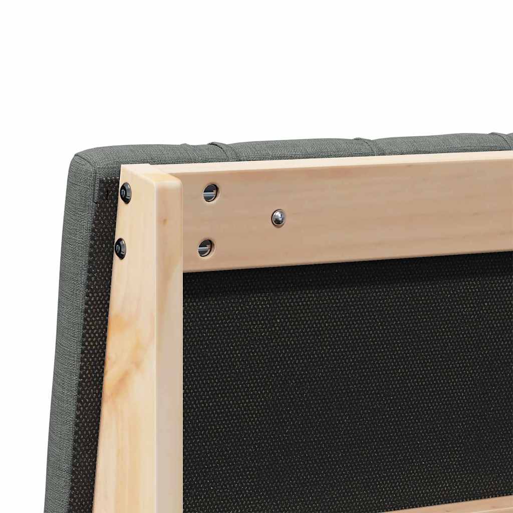 Tête de lit capitonnée Gris foncé 100 cm Pin massif - XIOS