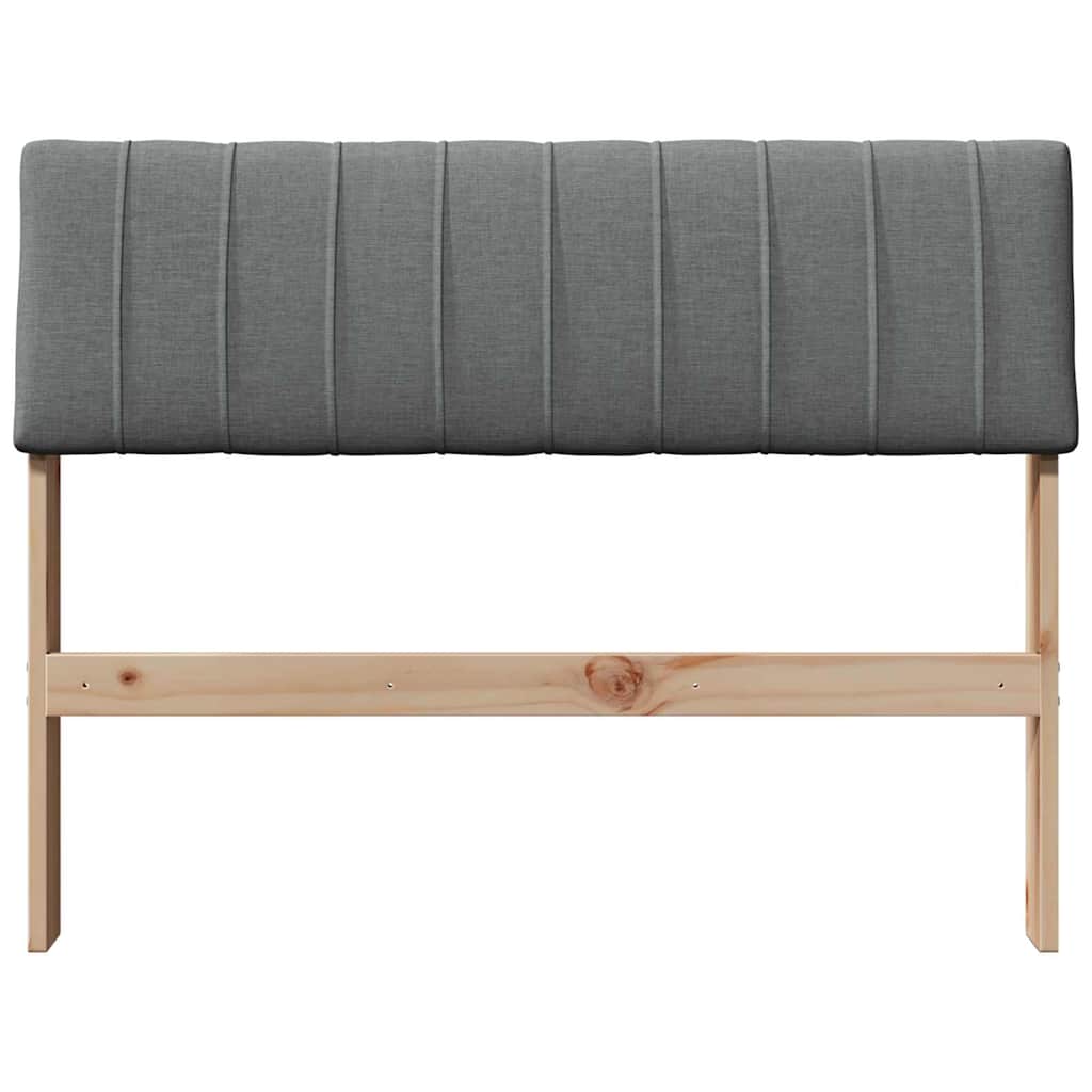 Tête de lit capitonnée Gris foncé 100 cm Pin massif - XIOS