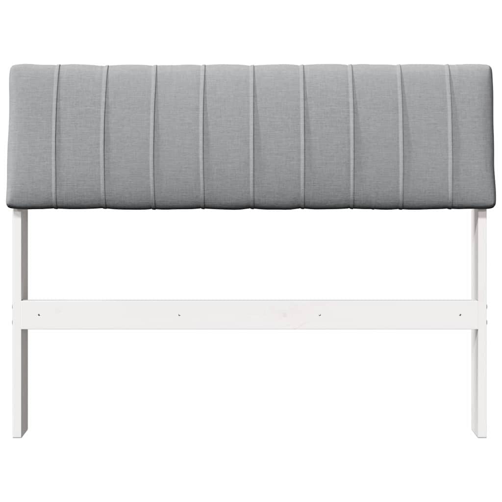 Tête de lit capitonnée Gris clair 100 cm Pin massif - XIOS