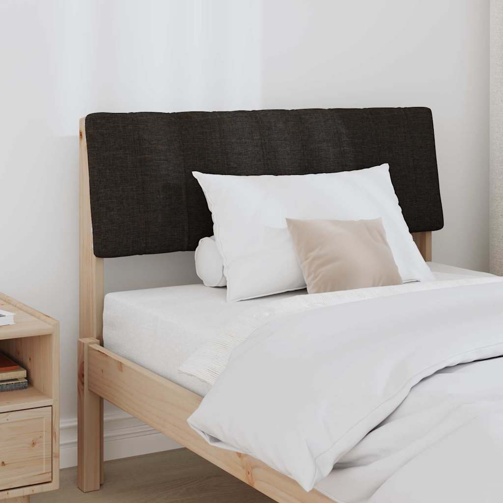 Tête de lit capitonnée Noir 90 cm Pin massif - XIOS
