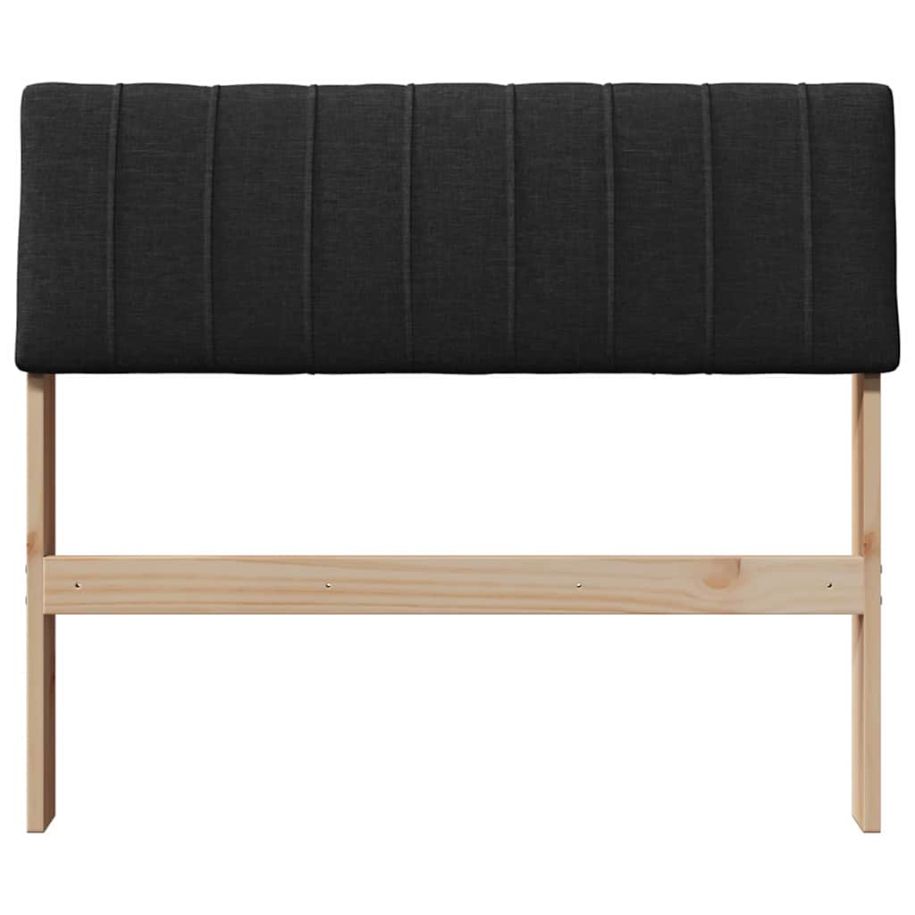Tête de lit capitonnée Noir 90 cm Pin massif - XIOS