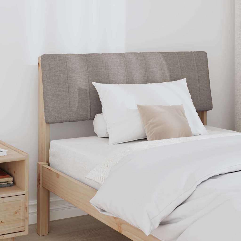 Tête de lit capitonnée Taupe 90 cm Pin massif - XIOS