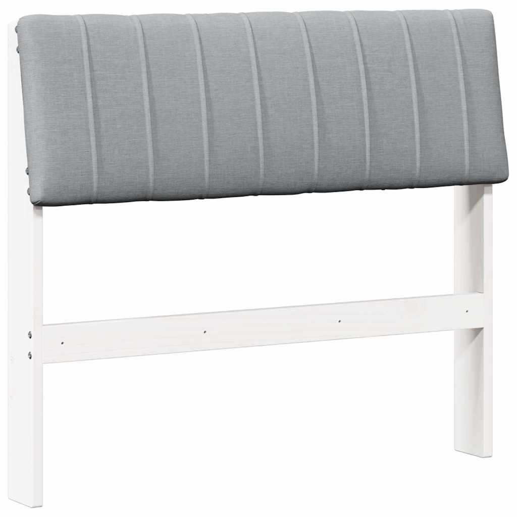 Tête de lit capitonnée Gris clair 90 cm Pin massif - XIOS