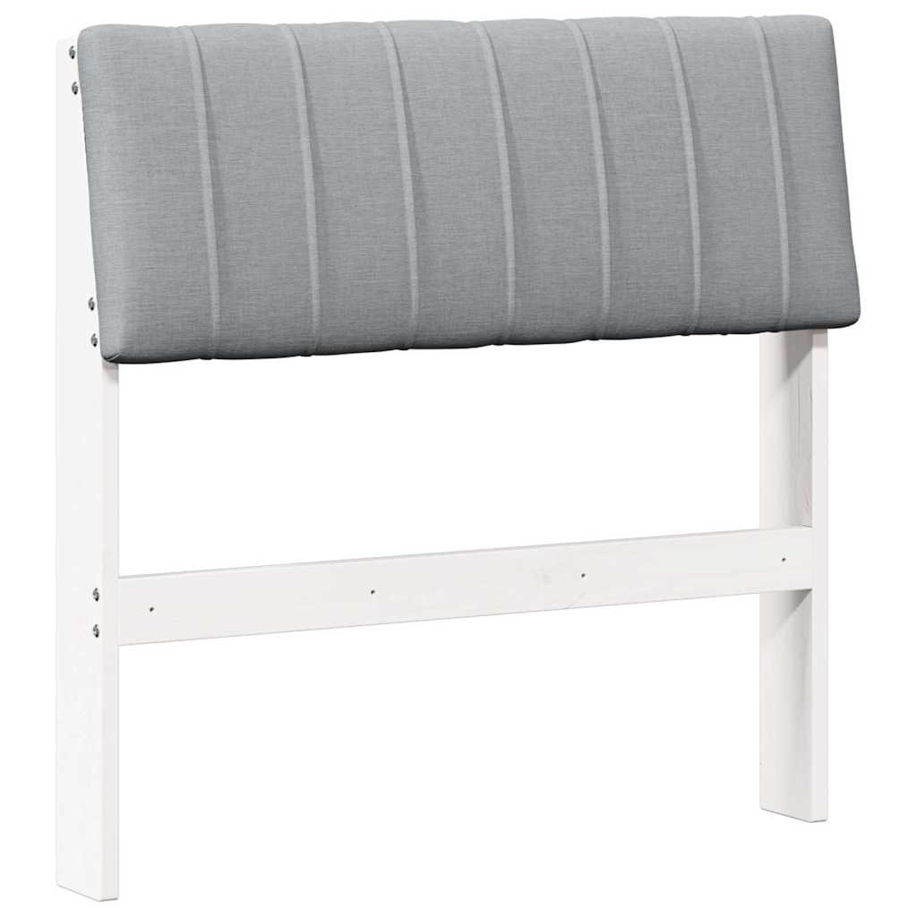 Tête de lit capitonnée Gris clair 80 cm Pin massif - XIOS