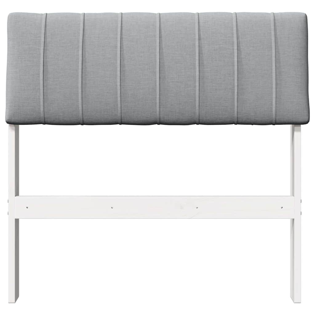 Tête de lit capitonnée Gris clair 80 cm Pin massif - XIOS