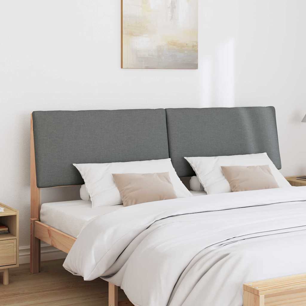 Tête de lit capitonnée Gris foncé 200 cm Pin massif - XIOS
