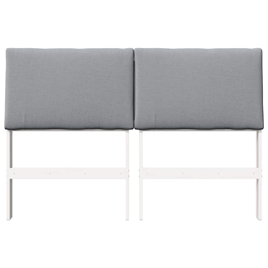 Tête de lit capitonnée Gris clair 150 cm Pin massif - XIOS
