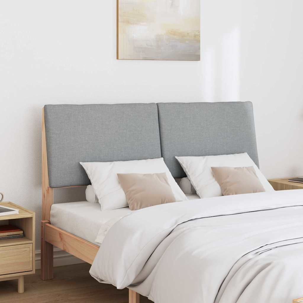 Tête de lit capitonnée Gris clair 140 cm Pin massif - XIOS