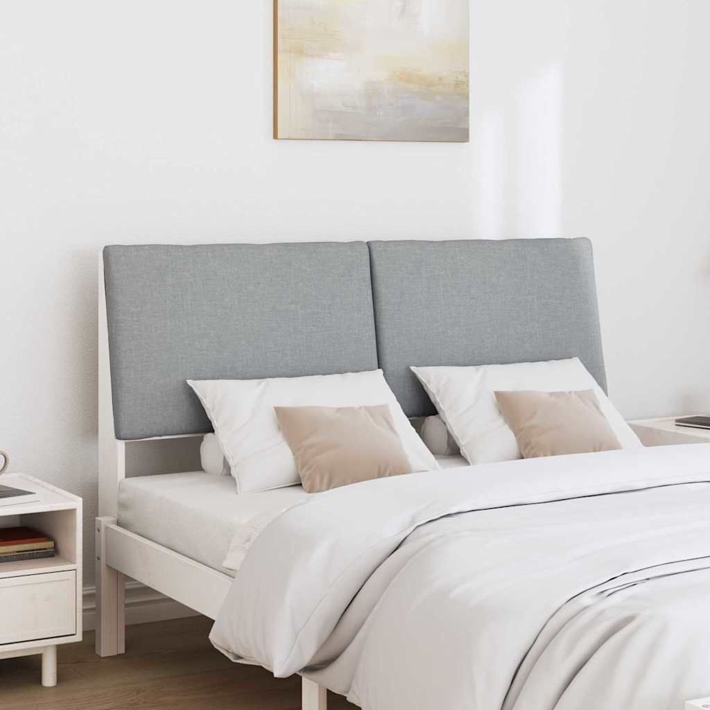 Tête de lit capitonnée Gris clair 140 cm Pin massif - XIOS