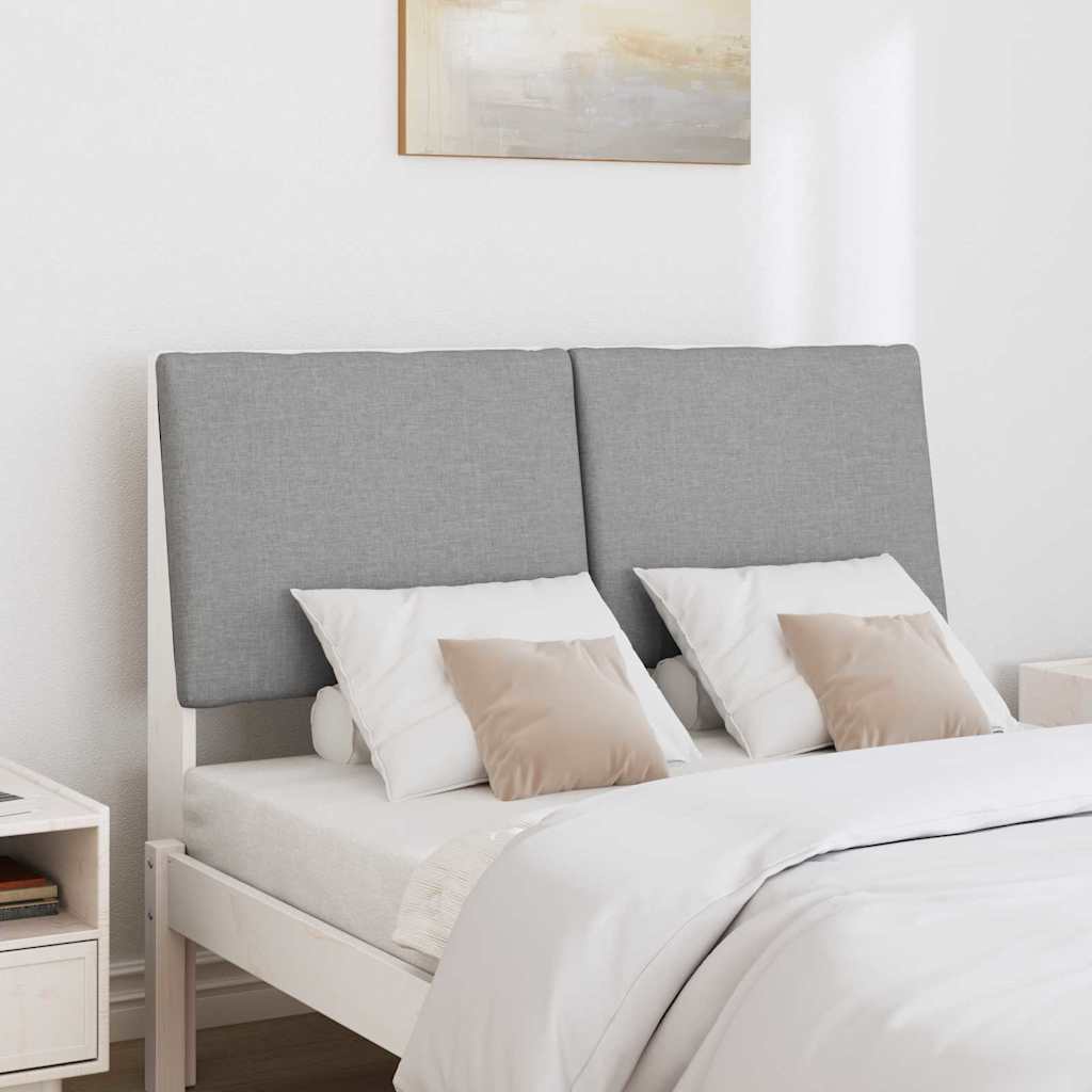 Tête de lit capitonnée Gris clair 135 cm Pin massif - XIOS