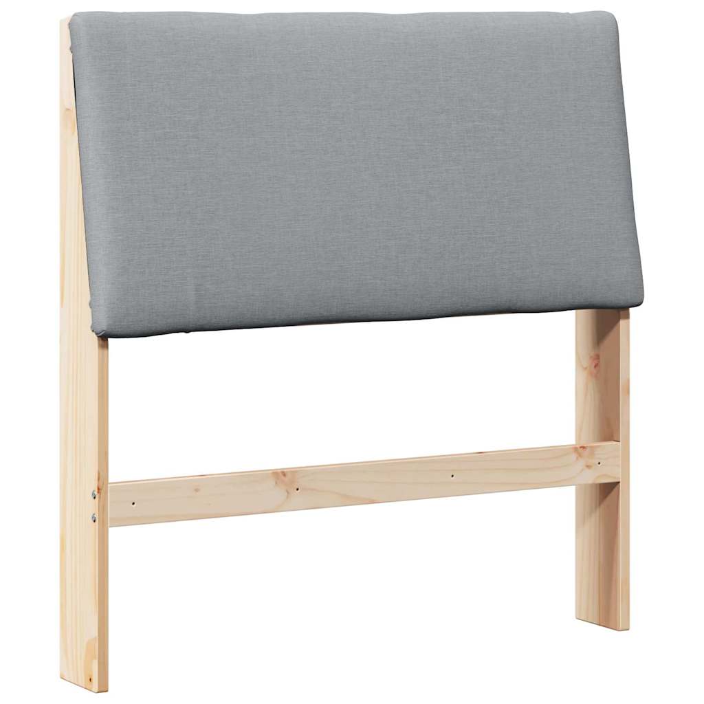 Tête de lit capitonnée Gris clair 100 cm Pin massif - XIOS