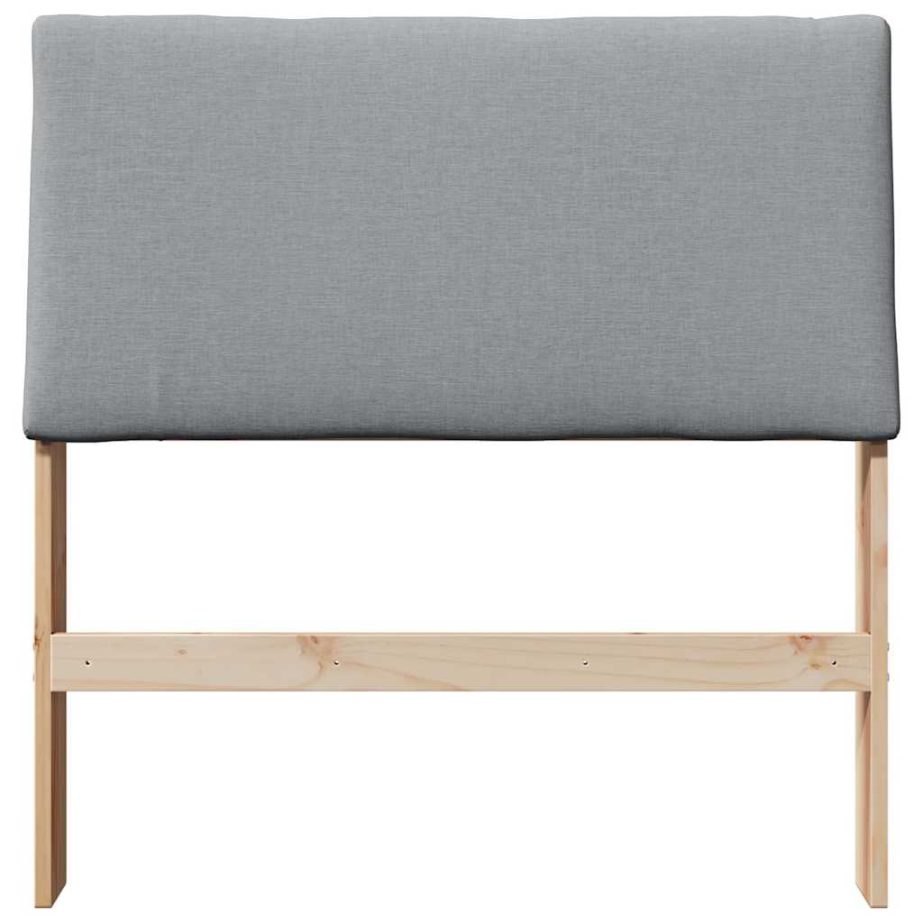 Tête de lit capitonnée Gris clair 90 cm Pin massif - XIOS