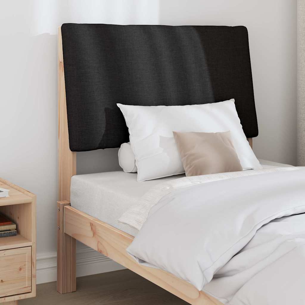 Tête de lit capitonnée Noir 80 cm Pin massif - XIOS