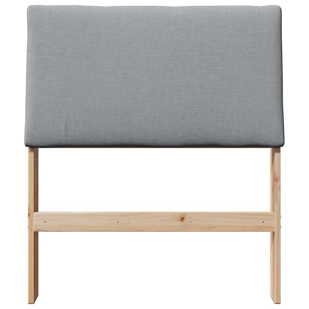 Tête de lit capitonnée Gris clair 75 cm Pin massif - XIOS