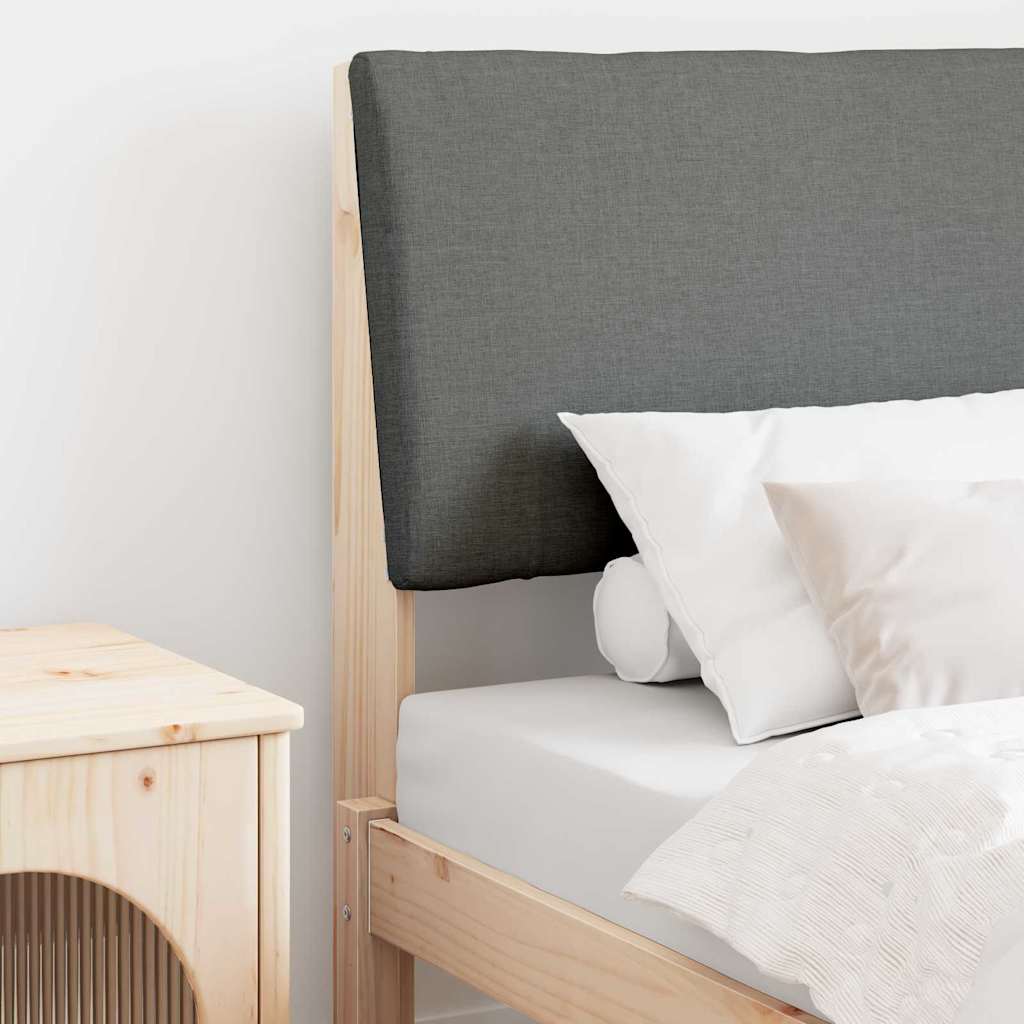 Tête de lit capitonnée Gris foncé 75 cm Pin massif - XIOS