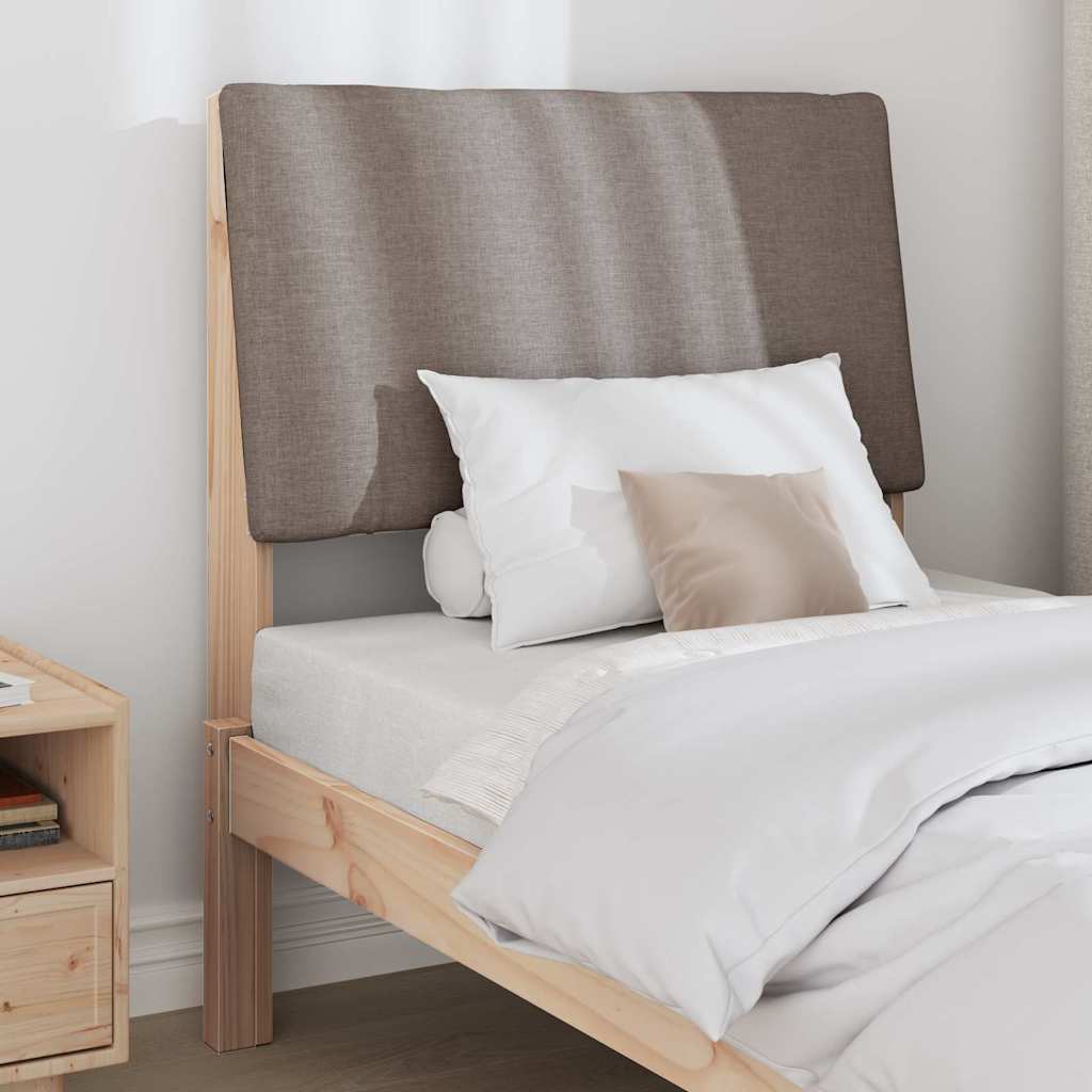 Tête de lit capitonnée Taupe 75 cm Pin massif - XIOS