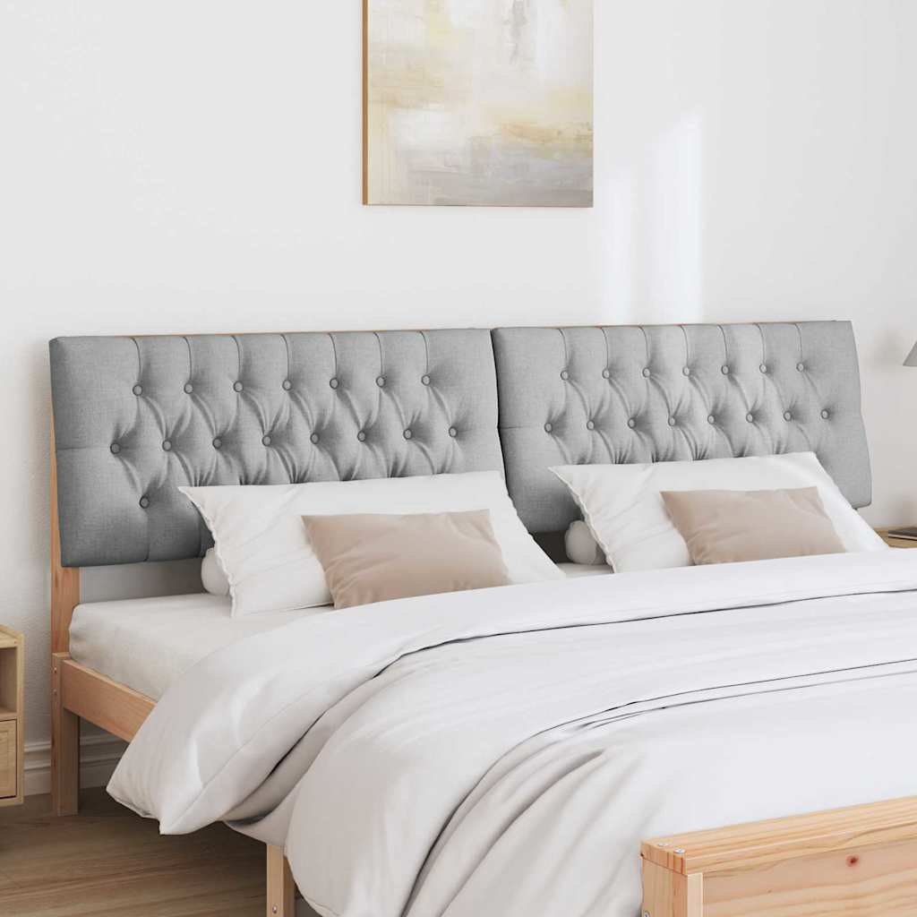 Tête de lit capitonnée Gris clair 200 cm Pin massif - XIOS
