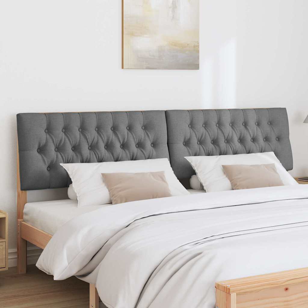 Tête de lit capitonnée Gris foncé 200 cm Pin massif - XIOS