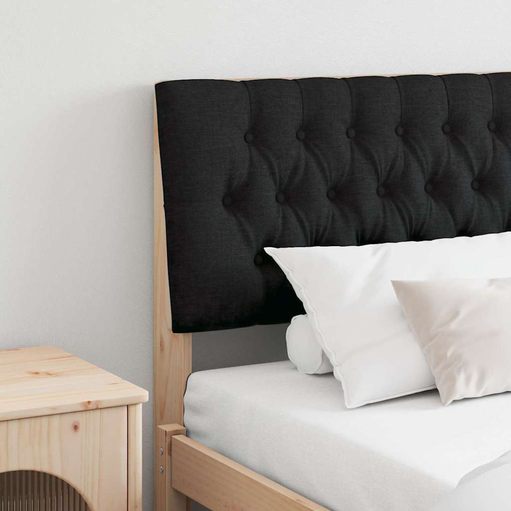 Tête de lit capitonnée Noir 200 cm Pin massif - XIOS