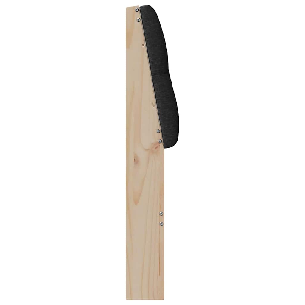 Tête de lit capitonnée Noir 200 cm Pin massif - XIOS