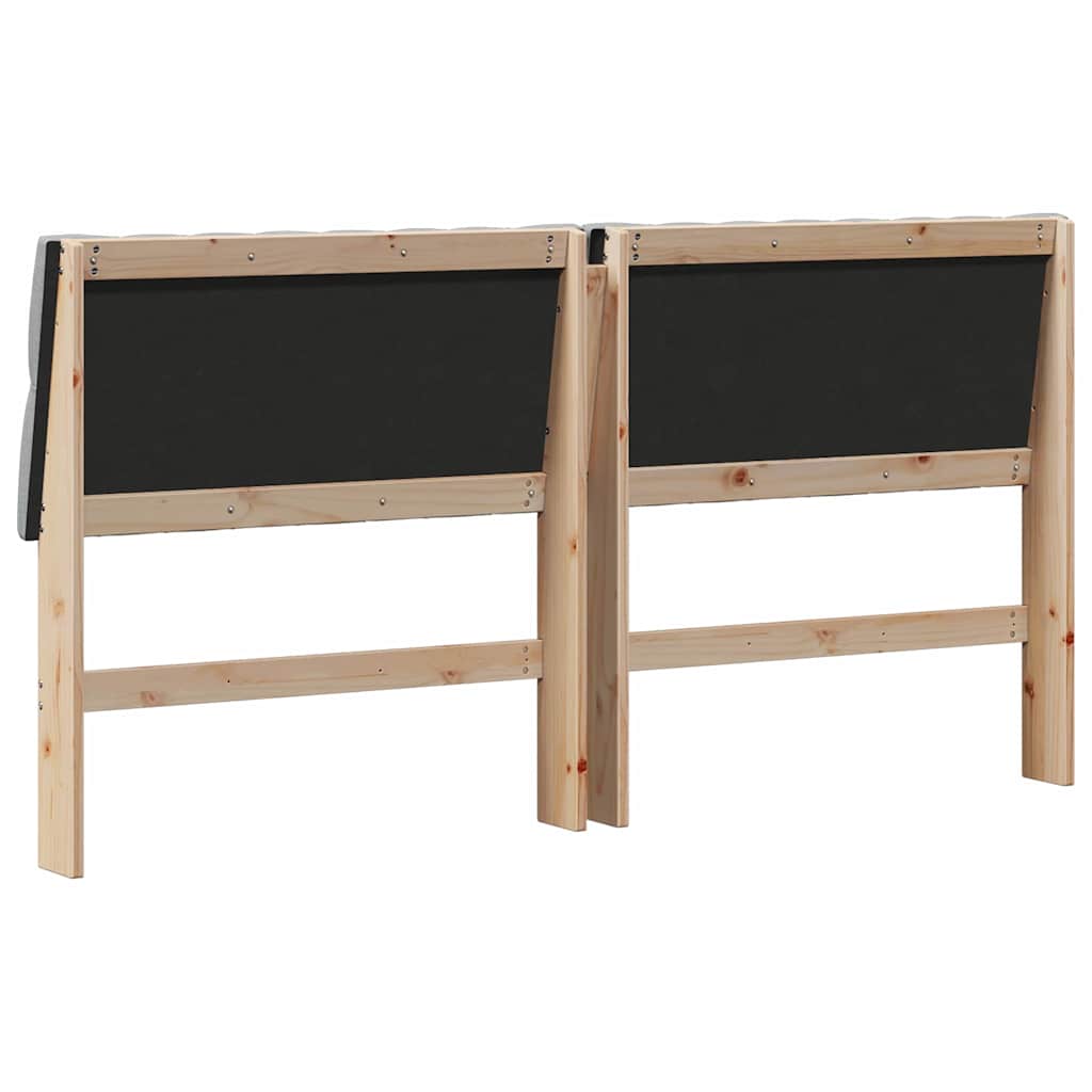 Tête de lit capitonnée Gris clair 180 cm Pin massif - XIOS