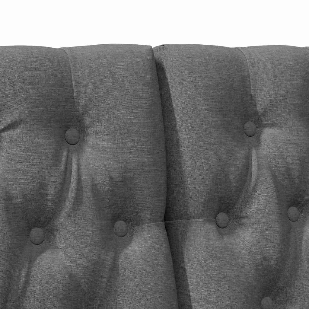 Tête de lit capitonnée Gris foncé 180 cm Pin massif - XIOS