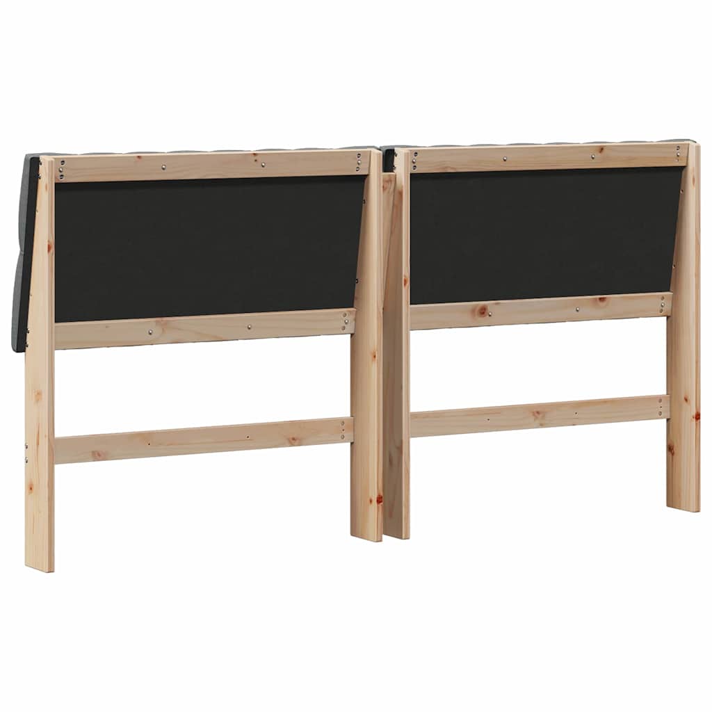 Tête de lit capitonnée Gris foncé 180 cm Pin massif - XIOS