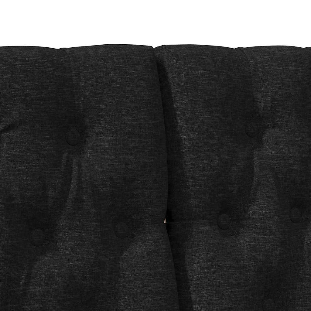 Tête de lit capitonnée Noir 180 cm Pin massif - XIOS